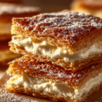 Crispy Cream-Filled Pastry Squares