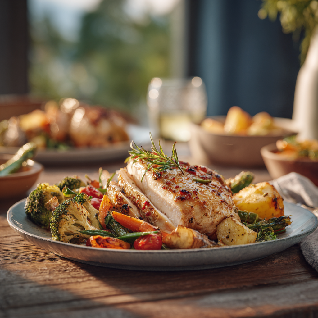 u5315665333 A hearty plated meal with roasted chicken vegetab 3f11fa7c cc20 4b2d b259 c5afe2bc05f9 2 2