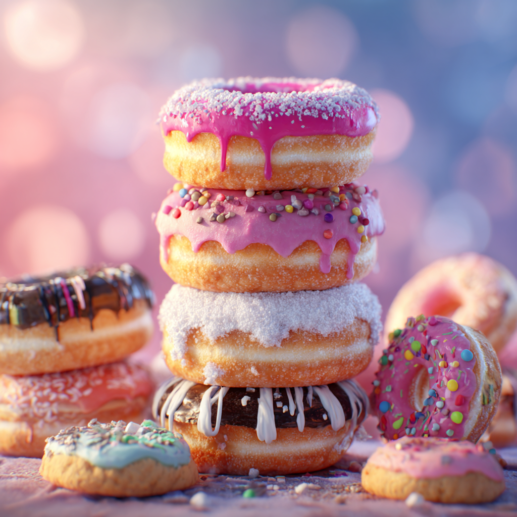 u5315665333 A stack of donuts dusted with powdered sugar alon 5e11483c bbe5 4668 80af f9871bccc1ee 3
