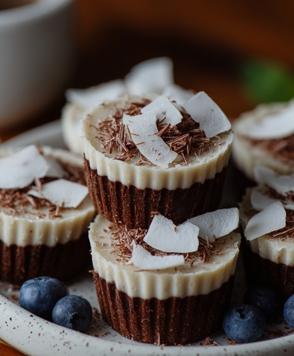 6-Ingredient No-Bake Vegan Coconut Cups