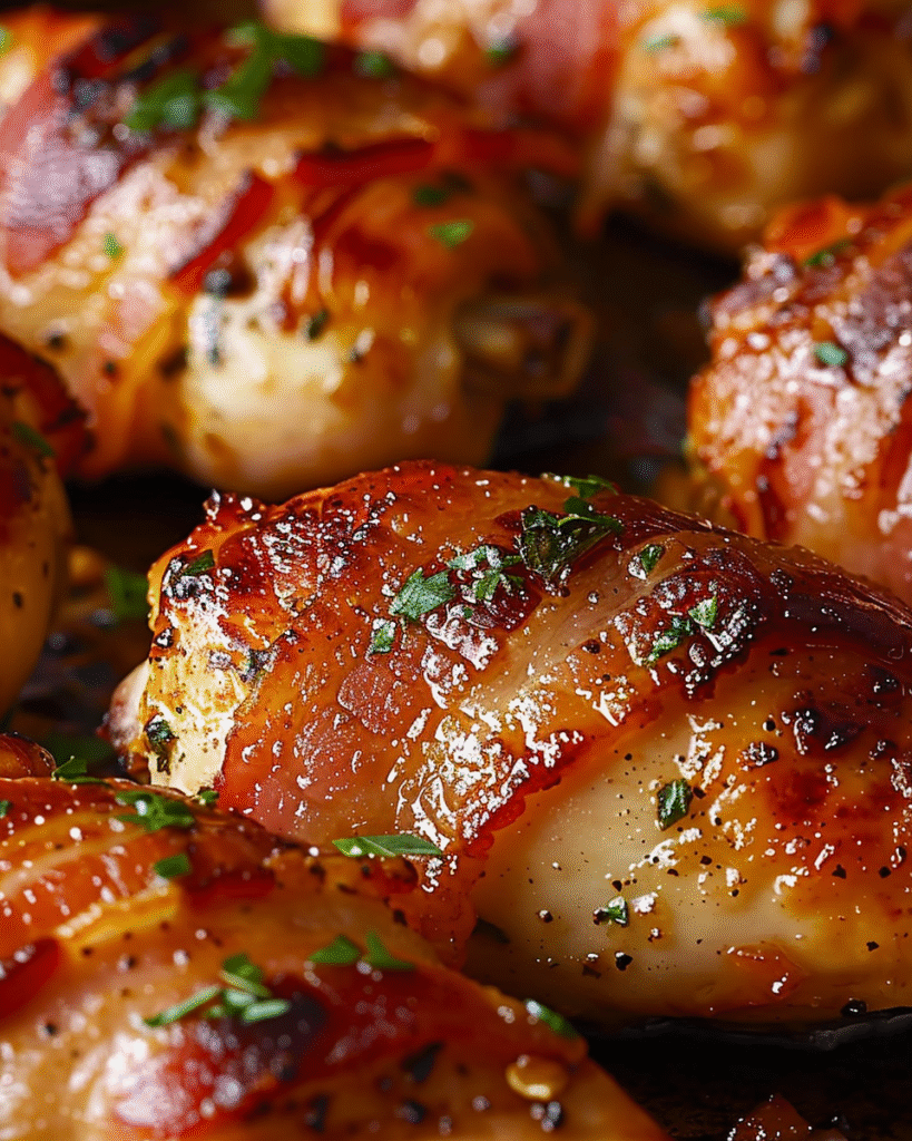 Bacon-Wrapped Garlic Butter Chicken