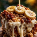 Banana Crunch Bread Pudding