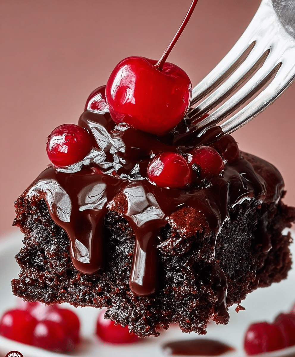 Black Forest Chocolate Cherry Cake Bars