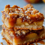 Caramel Apple Crumble Bars