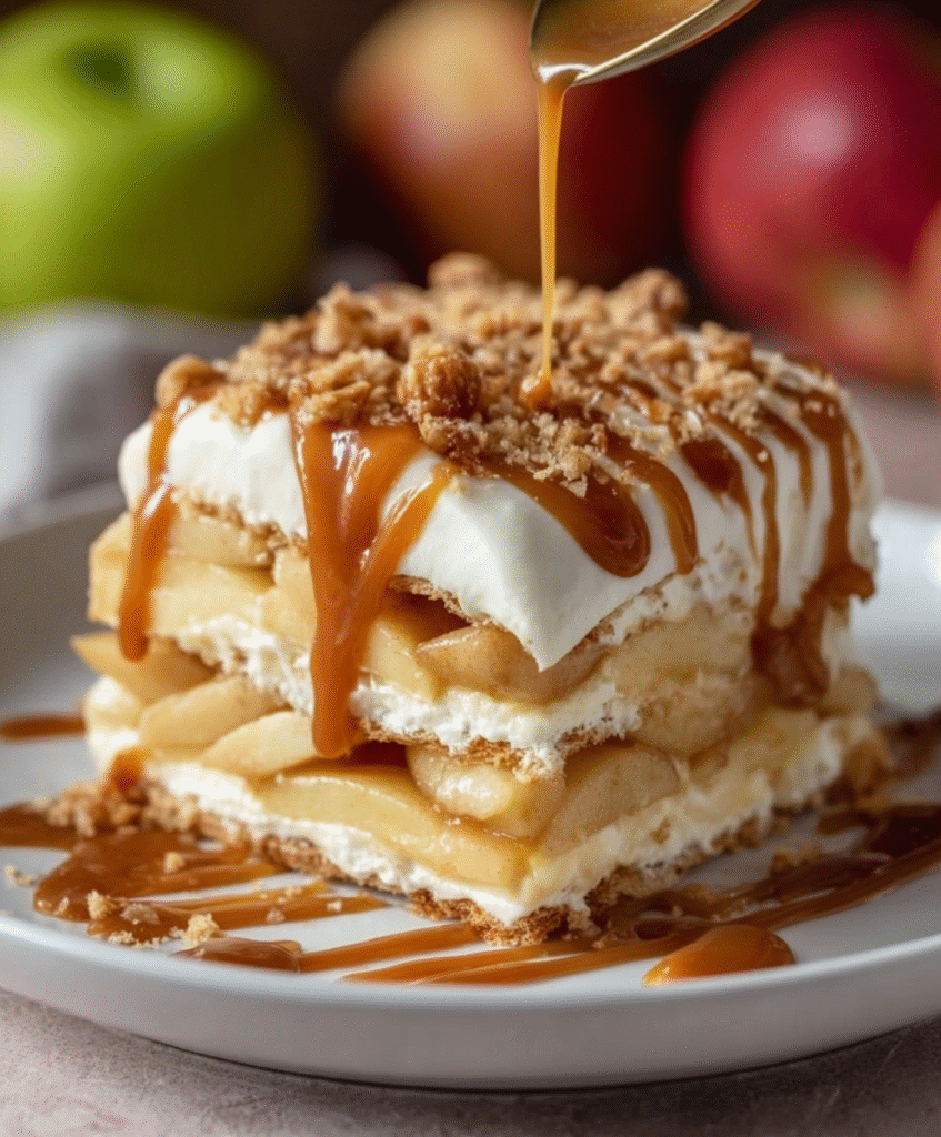Caramel Apple Éclair Cake
