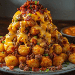 Cheesy Bacon Beef Tot Mountain