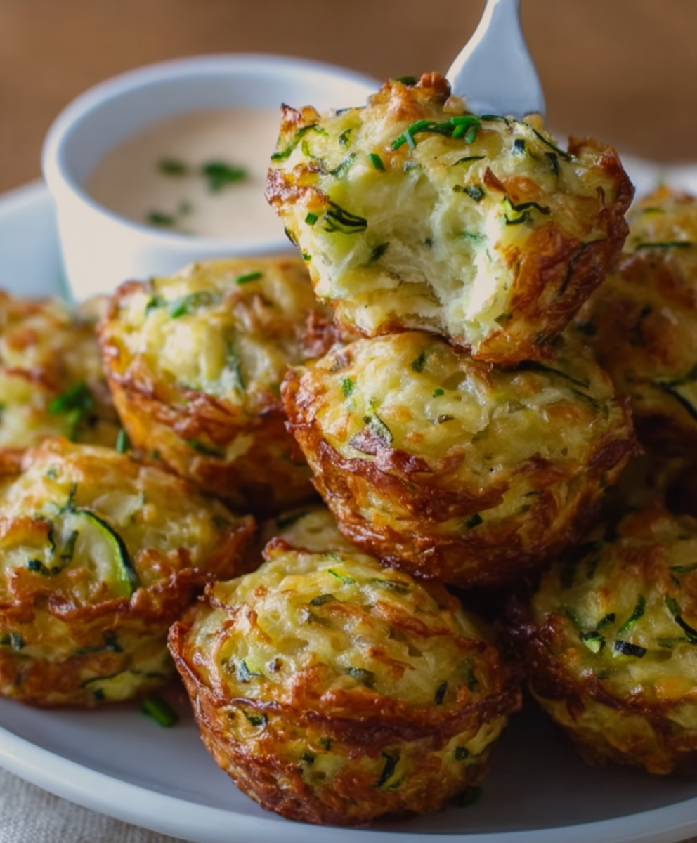 Cheesy Zucchini Tater Bites
