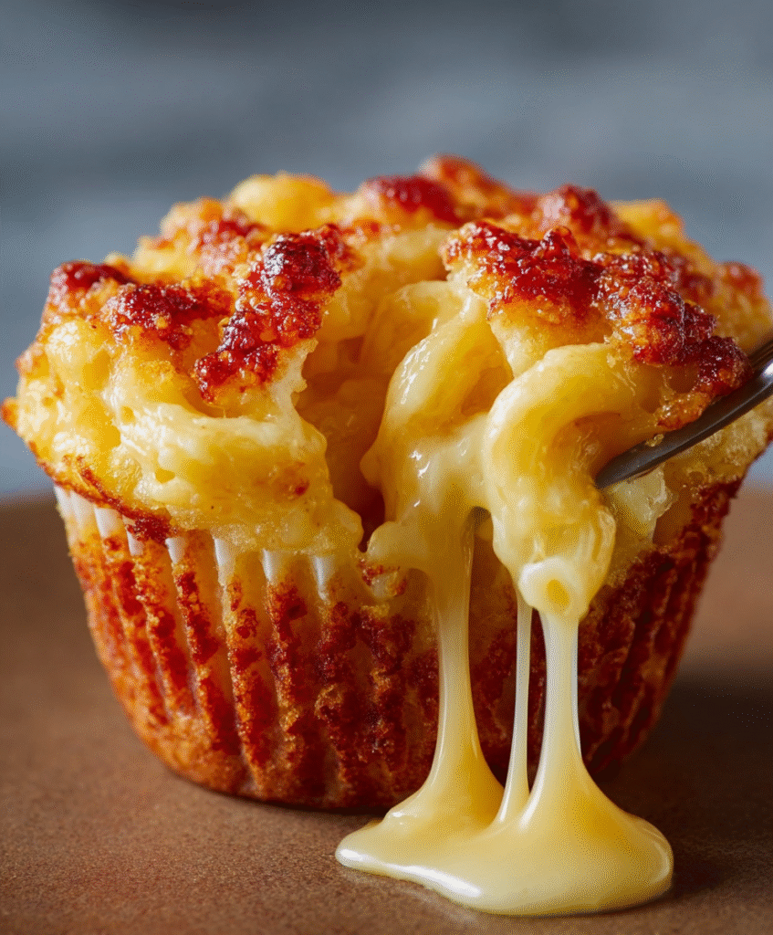 Cheetos Flamin’ Hot Mac & Cheese Muffins