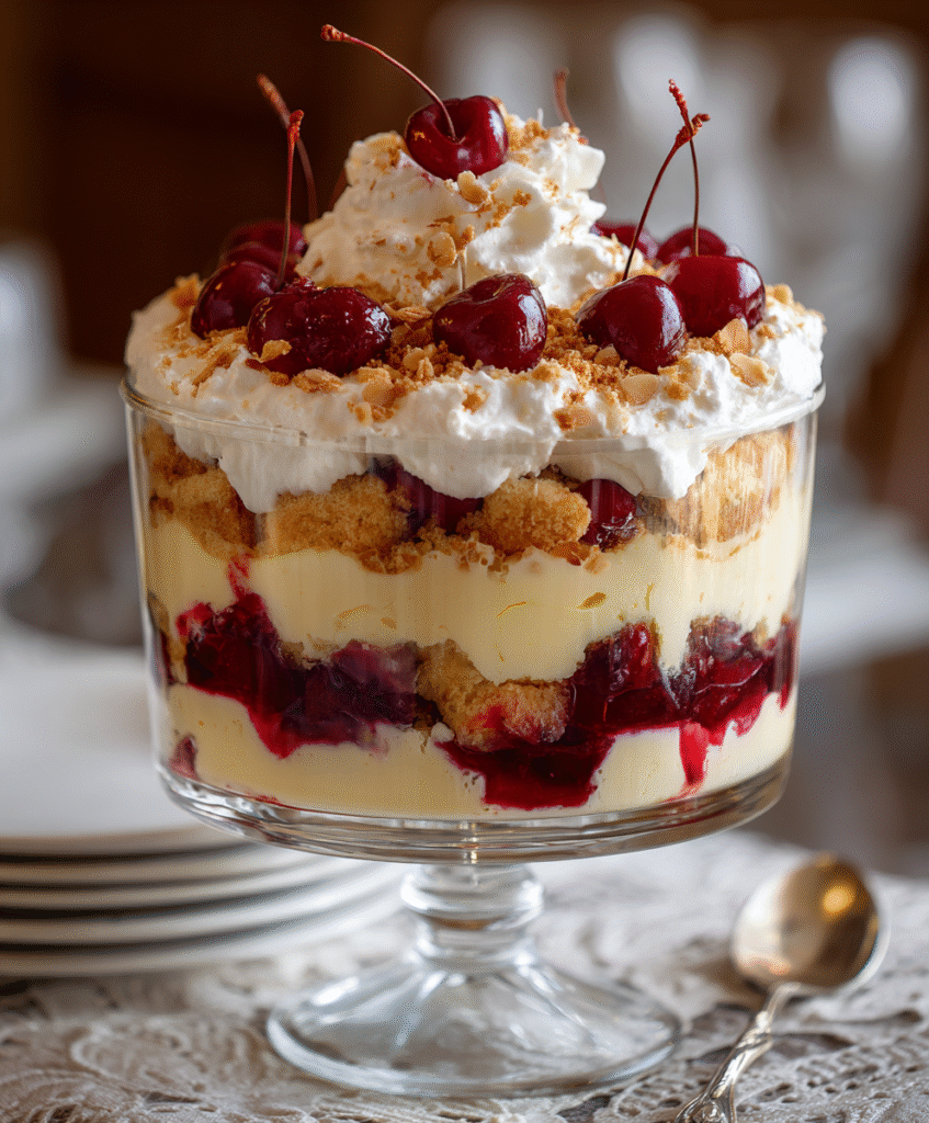 Cherry Almond Trifle Delight