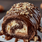 Chocolate Hazelnut Cream Roll