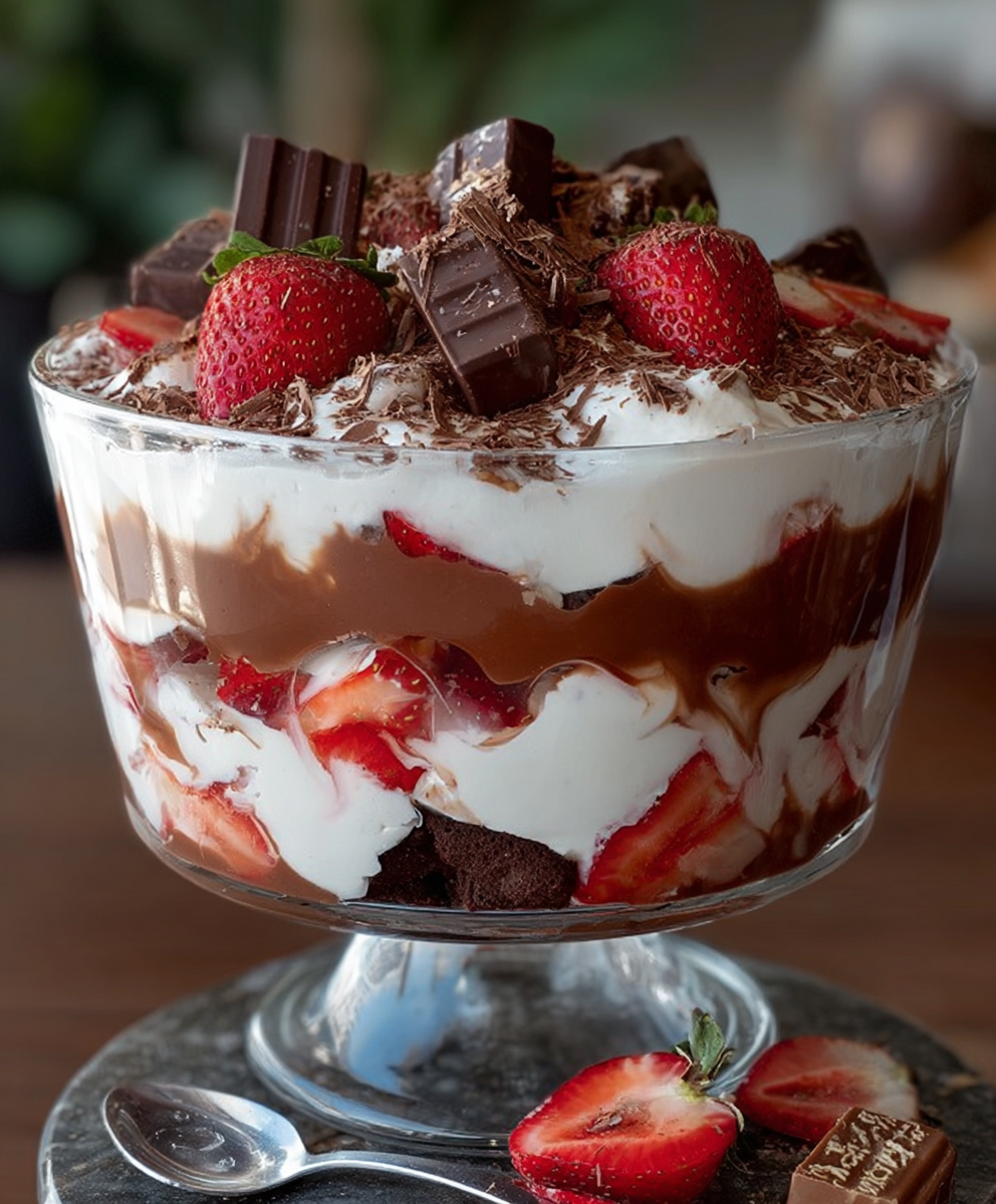 Chocolate Strawberry Dream Trifle