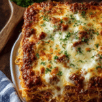 Classic Baked Spaghetti Lasagna