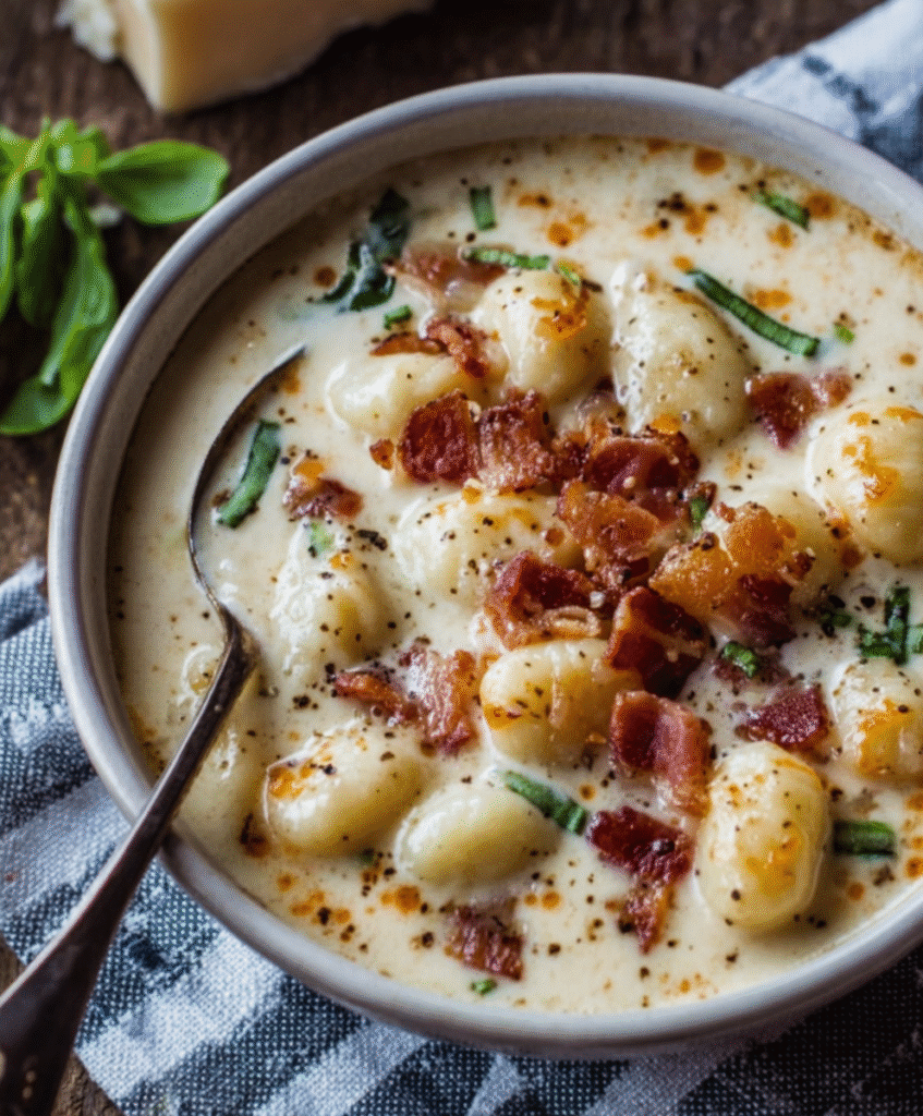 Creamy Bacon Gnocchi Soup