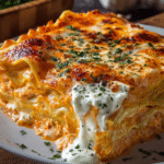 Creamy Buffalo Chicken Lasagna