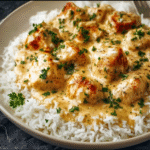 Creamy Garlic Butter Chicken with Rice