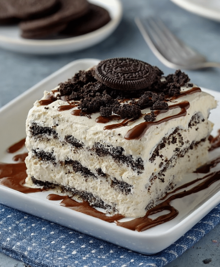 Creamy Oreo Icebox Cake