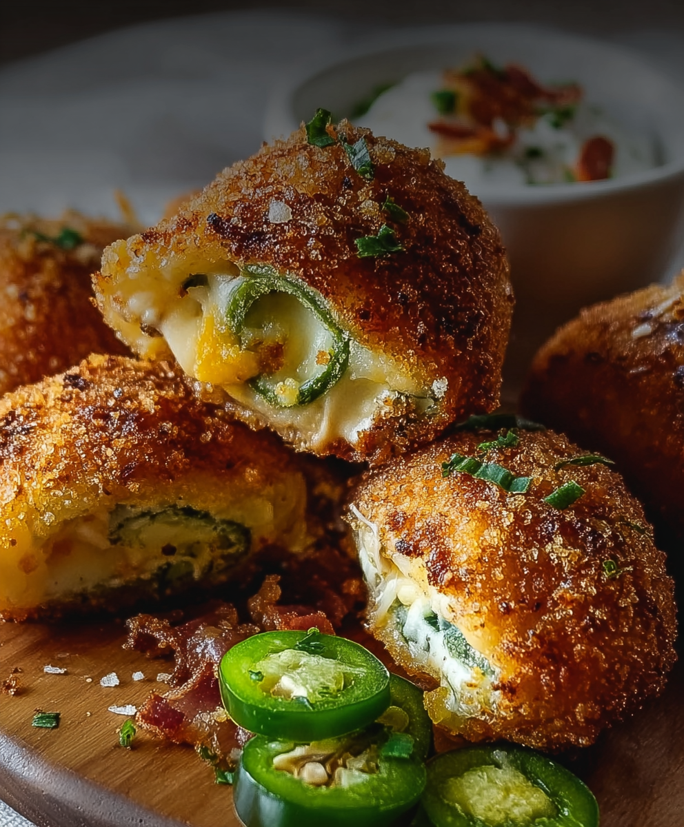 Crispy Jalapeño Popper Rolls