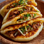 Crispy Pork Stuffed Flatbreads
