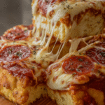 Deep Dish Pepperoni Pizza Cake