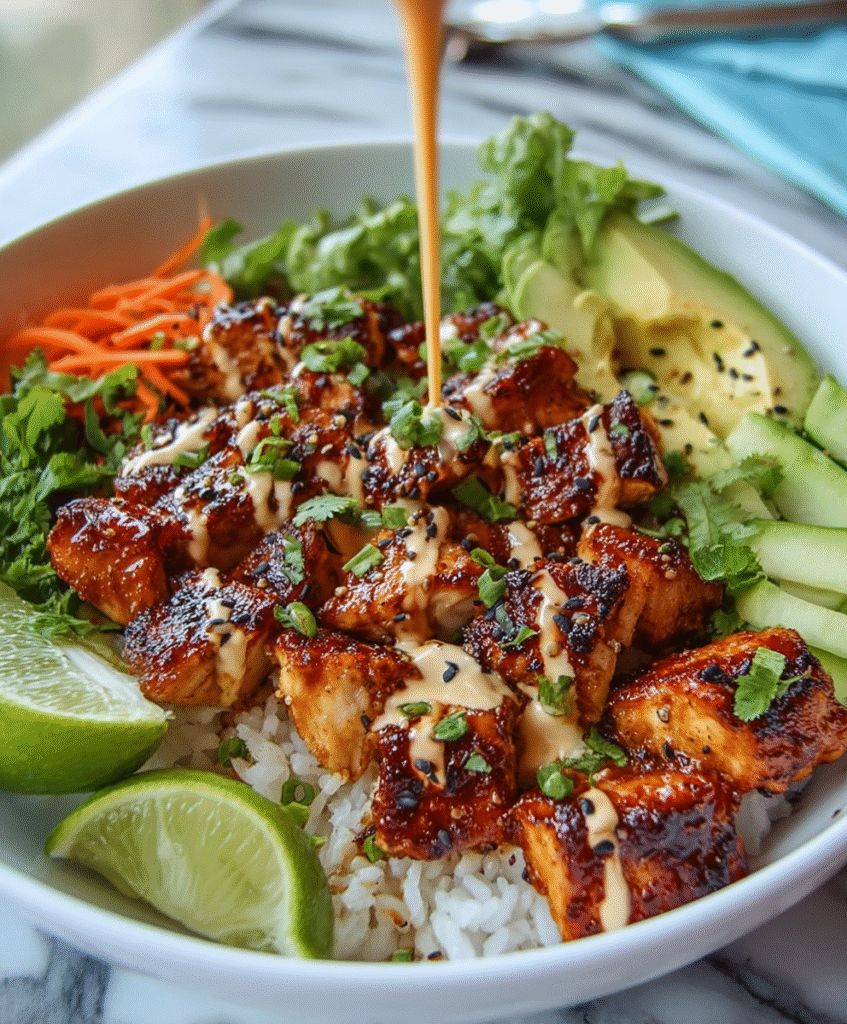 Easy Sweet Chili Chicken Bowl