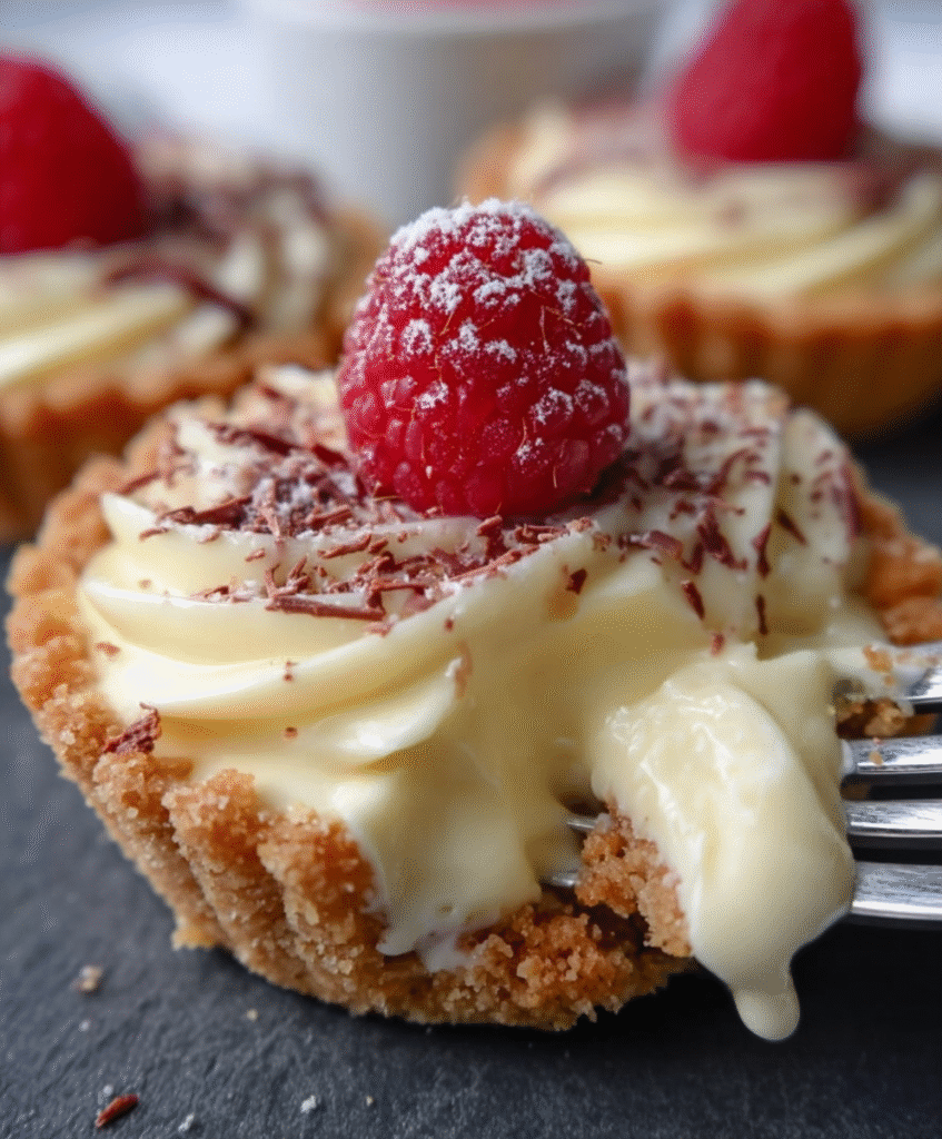 Elegant White Chocolate Mousse Tarts