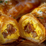 Flaky Breakfast Sausage & Egg Pastry Rolls
