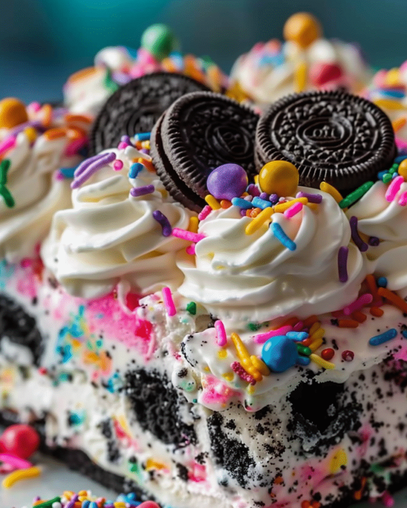 Funfetti Oreo Ice Cream Cake