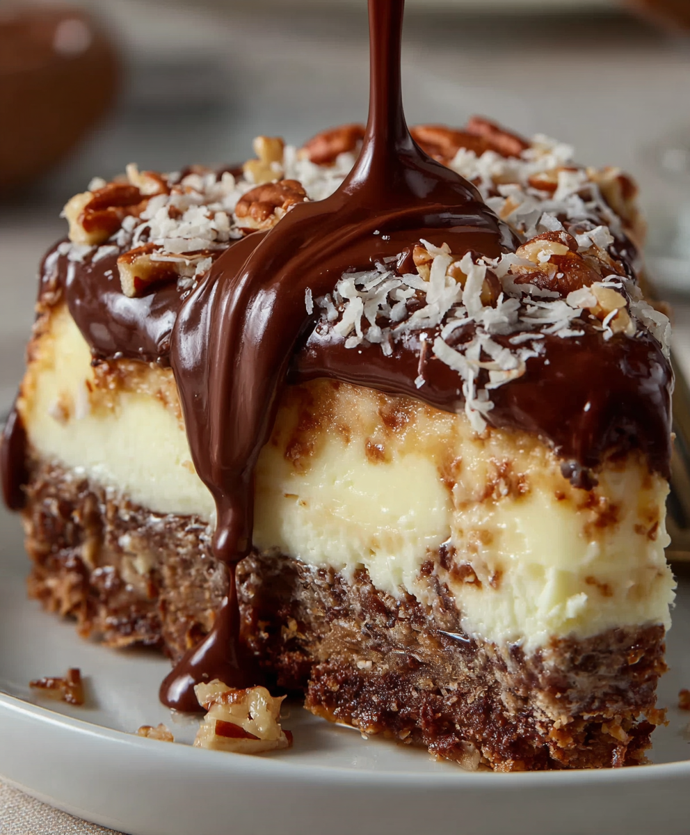 German Chocolate Cheesecake