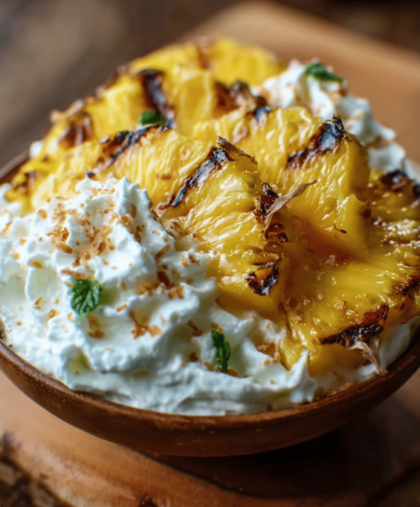 Grilled Pineapple Coconut Whip