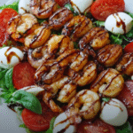 Grilled Shrimp Caprese Salad
