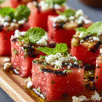 Grilled Watermelon Feta Bites