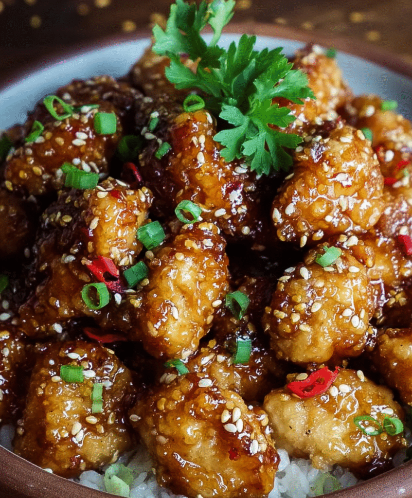Honey Garlic Chicken Bites