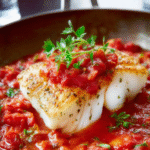Italian Baked Cod in Tomato Herb Sauce