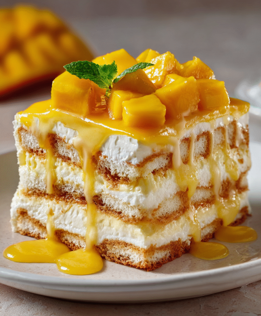 Mango Cream Tiramisu