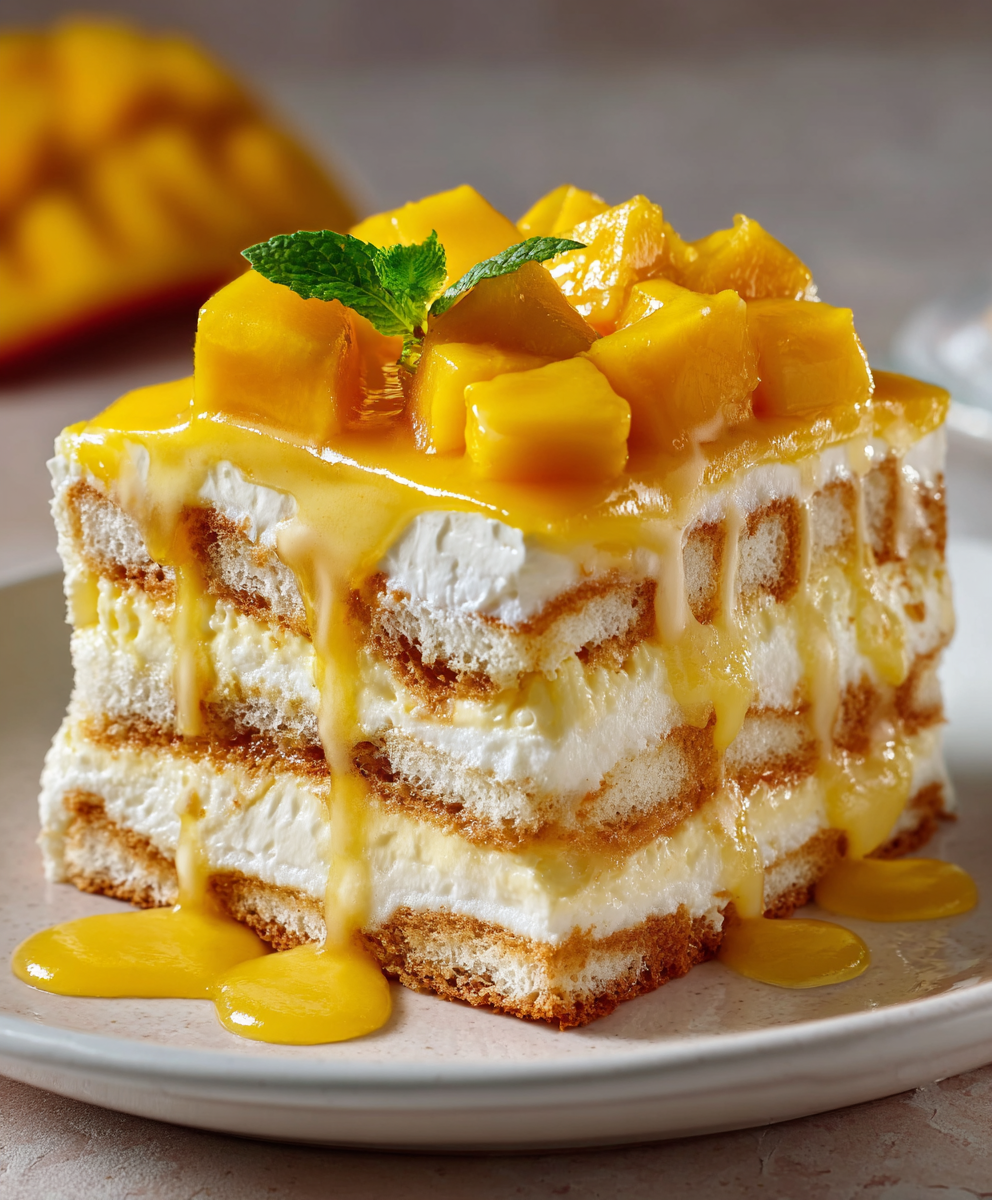 Mango Cream Tiramisu