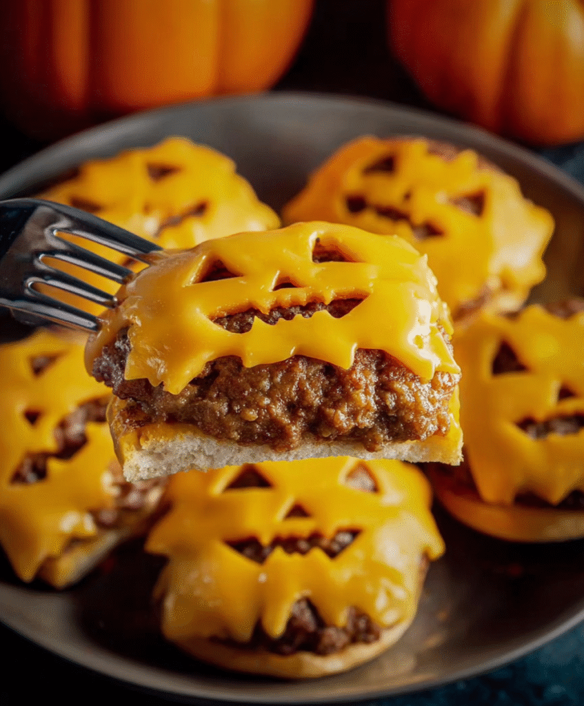 Monster Jack-O’-Lantern Burgers