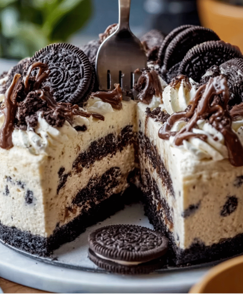No-Bake Oreo Cream Cheesecake