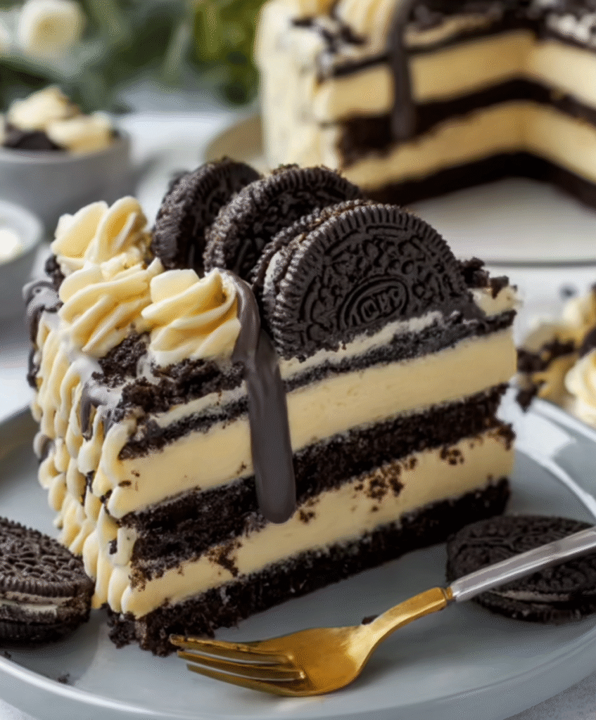 Oreo Custard Cream Cake