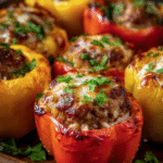 Oven-Roasted Stuffed Mini Bell Peppers