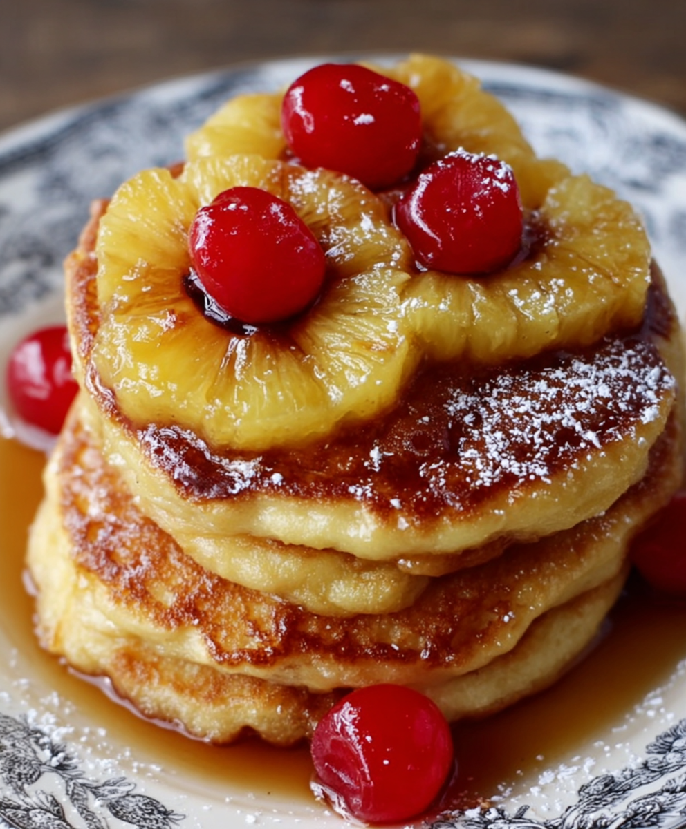 Pineapple Upside-Down Pancakes