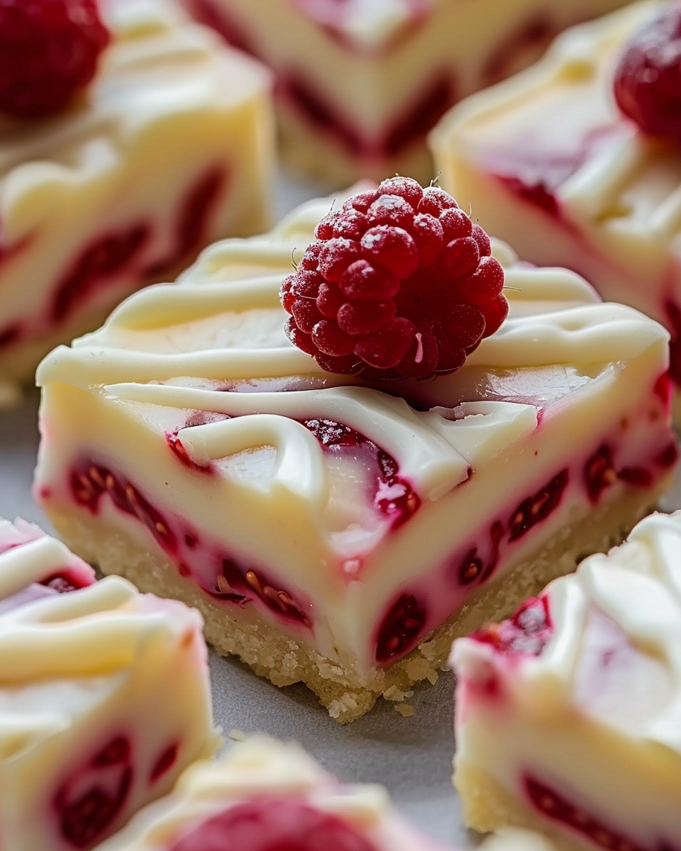 Raspberry Vanilla Butter Bars