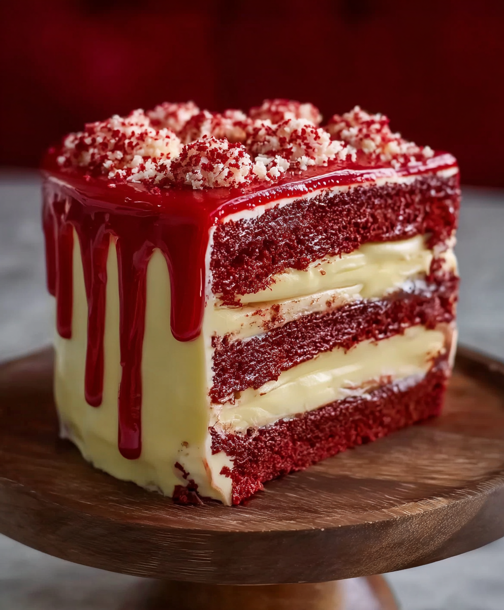 Red Velvet Cream Cheese Layer Cake