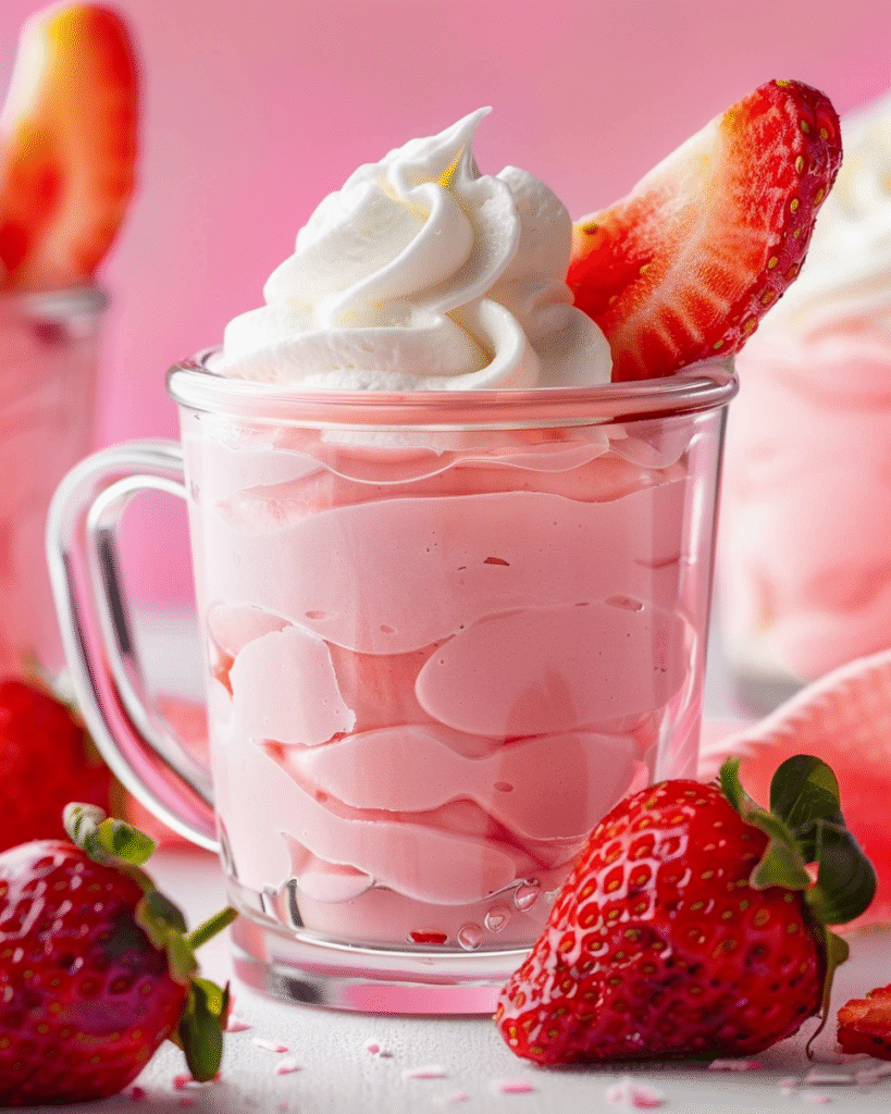 Strawberry Cream Cloud Cups