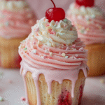 Strawberry Milkshake Cupcakes
