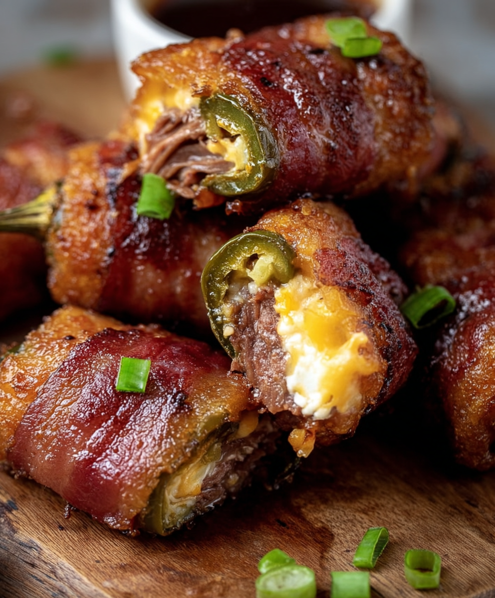 Texas Twinkies – Bacon-Wrapped Brisket Jalapeños