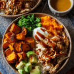 BBQ Chicken & Sweet Potato Bowls