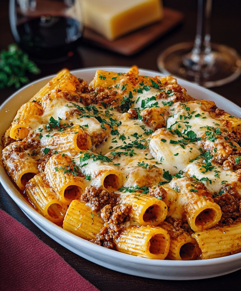 Baked Beef Rigatoni Al Forno