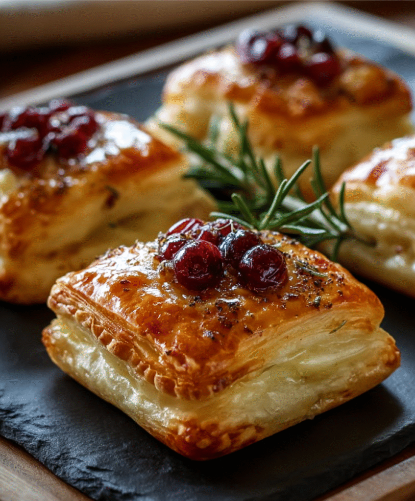 Baked Cranberry Brie Bites