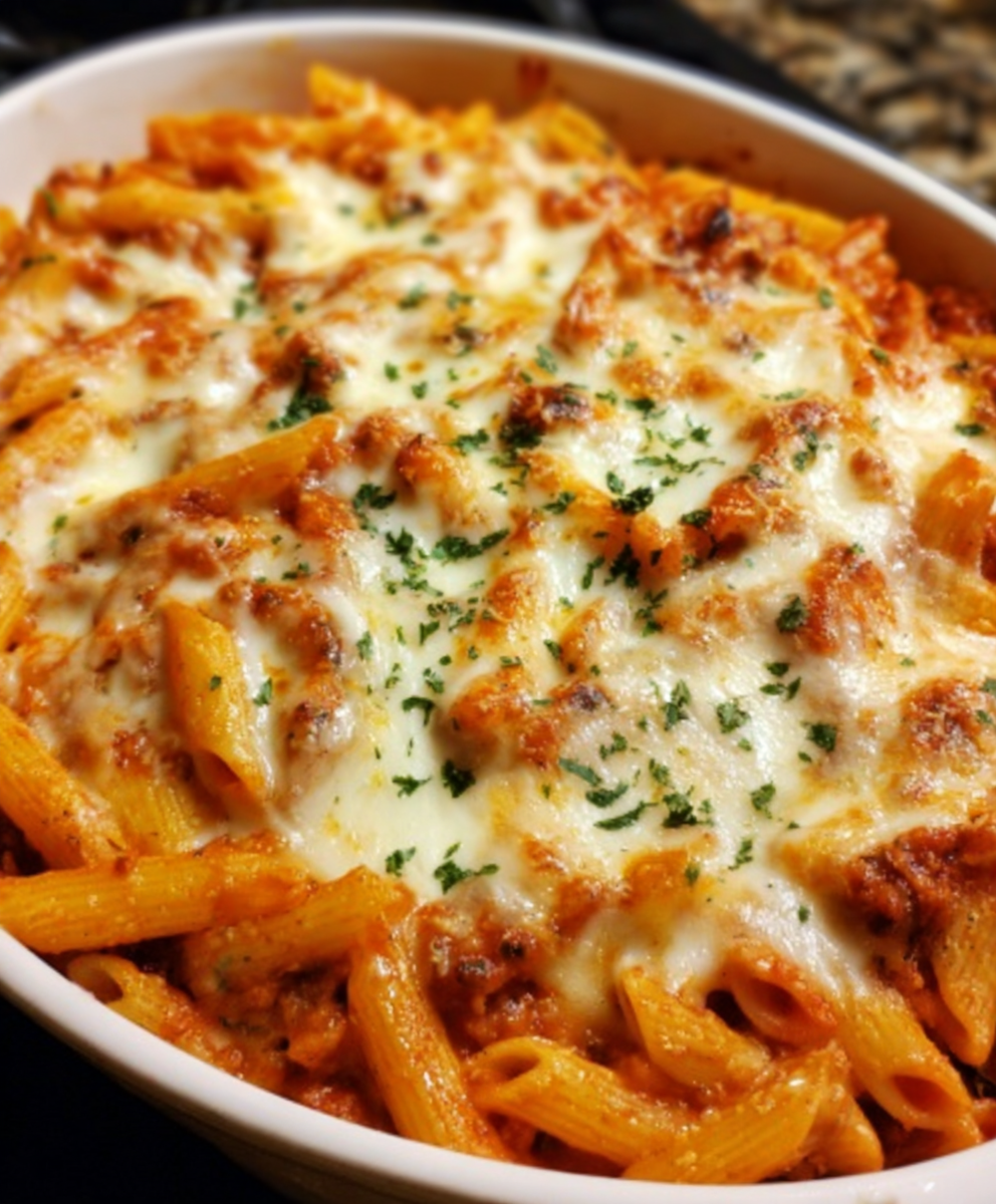 Baked Penne Marinara & Cheese