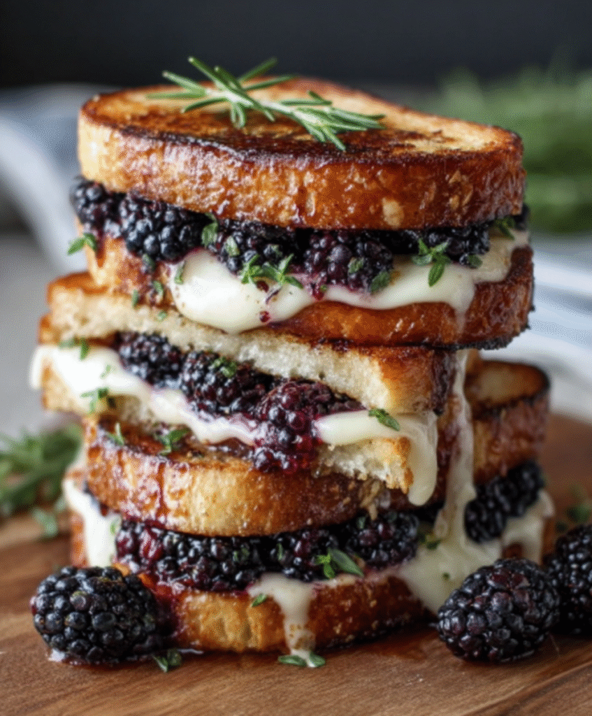 Blackberry Balsamic & Brie Grilled Cheese